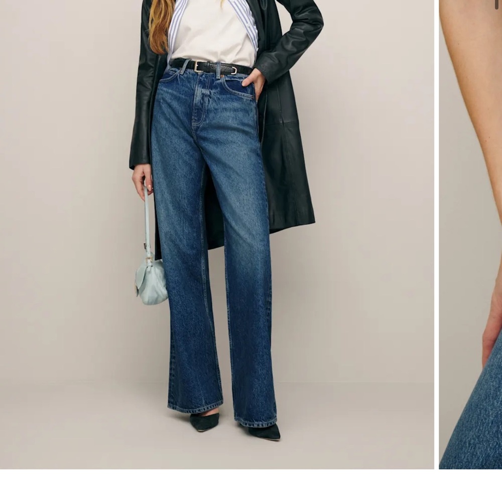 Reformation Cary High Rise Slouchy Wide Leg Jeans